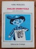 Analize gramaticale pentru admiterea in licee - Aurel Nicolescu