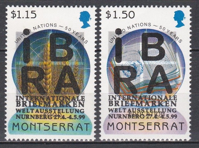 Monserrat 1999 - Expoziția Internațională de Timbre &bdquo;IBRA &#039;99&rdquo; - N&uuml;rnberg, MNH