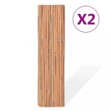 Cumpara ieftin Garduri de bambus, 2 buc., 100 x 400 cm