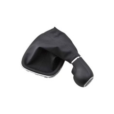 Maner si manson schimbator auto imitatie piele compatibil Opel Corsa D 2006-2014 cu 2 adaptoare pentru 5 si 6 viteze Cod: SC-114