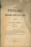 C9740N XXV-a programă a Gimnasiului public g-or rom&acirc;n din Brad pe anul scolastic 1900/1901 publicată de Georgiu Părău, 1901, Sibiu &ndash; anuar
