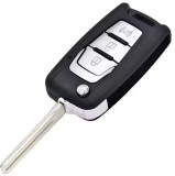 Carcasa cheie auto Techstar flip cu 3 butoane compatibila SsangYong Korando C200 &ndash; lama TOY48