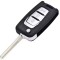 Carcasa cheie auto Techstar flip cu 3 butoane compatibila SsangYong Korando C200 &ndash; lama TOY48