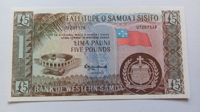 Samoa de Vest -5 Pounds 1963/2020 UNC foto