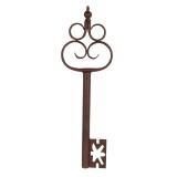 Cumpara ieftin Decoratiune Cheie metal maro 17x3x54 cm