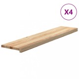 Cumpara ieftin Trepte scari 4 buc Stejar masiv netratat 120x30x2 cm