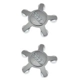 Set 2 capacele Audi 135mm GRI tip gheara pentru jante aliaj