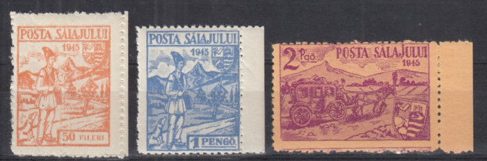 ROMANIA 1945 POSTA SALAJULUI EMISIUNEA a II-a SERIE MNH