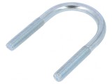 Bridă U oțel zinc 45mm pentru fixare țevi