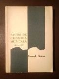 Emanoil Ciomac - Pagini de cronică muzicală 1915-1938