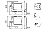 BOSCH 0 986 494 022 set placute frana,frana disc