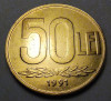 Monedă 50 lei 1991