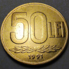Monedă 50 lei 1991