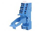 Stativ pentru șină DIN cleme cu arc 10A 250VAC, Finder
