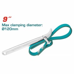 Cheie cu banda Total 9 30mm-120mm, L 500mm