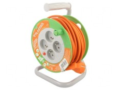 Prelungitor Alimentare 4 Prize PVC Portocaliu 3x1mm2