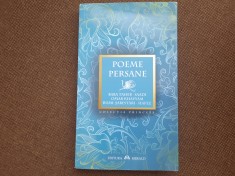 Poeme persane (Baba Taher, Saadi, Omar Khayyam, Rumi, Sabestari, Hafez)