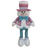 Figurina de Craciun Om de Zapada cu Palarie, Flippy, Figurina Decorativa Om de Zapada pentru Sarbatorile de Iarna, 43 x 17 x 8 cm, Multicolor