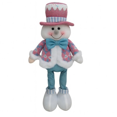 Figurina de Craciun Om de Zapada cu Palarie, Flippy, Figurina Decorativa Om de Zapada pentru Sarbatorile de Iarna, 43 x 17 x 8 cm, Multicolor foto