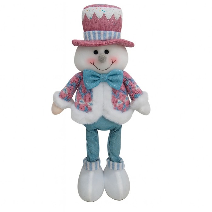 Figurina de Craciun Om de Zapada cu Palarie, Flippy, Figurina Decorativa Om de Zapada pentru Sarbatorile de Iarna, 43 x 17 x 8 cm, Multicolor