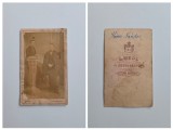 Fotografie de colectie CDV Atelier Louis Medl, Portretul lui Heim Nandor si ?, Turnu Severin / Orsova, Banat, Romania, ca. 1875-1880