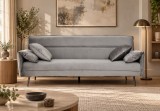 Canapea Fiore 199x95x90 cm Rabatabila Catifea Gri Deschis (cod AF 210103-07)