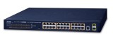 NET SWITCH 24PORT 1000M POE+/GS-4210-24P2S PLANET