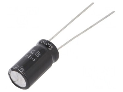 Supercondensator THT 3F 2.8V 8x16mm foto
