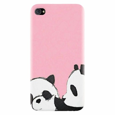 Husa silicon pentru Apple Iphone 4 / 4S, Panda foto