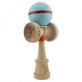 Kendama Originala Silken, Profesionala, Cupe Mari KING SIZE V3, Super Sticky, Gaura in Baza, Rulment Metalic,18 cm, Ata 55 cm, Albastru deschis
