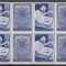 ROMANIA 1959 LP 484 a ZIUA MARCII POSTALE BLOC DE 4 TIMBRE CU VINIETE MNH