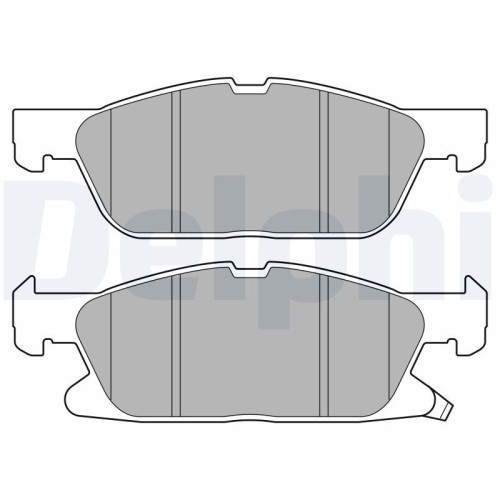 Set placute frana fata DELPHI, Ford Focus IV (Hn), 01.2018-, Focus IV Combi (Hp), 09.2018-, Fata; puntea fata