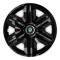Set 4 capace roti hubcaps fast black R15 pentru gama auto Skoda