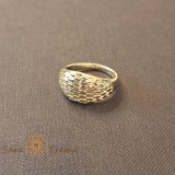 Ghiul clasic filigranat femei placat 14k - latime 1.1 cm