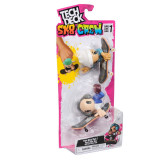 TECH DECK SK8 CREW PACHET 2 SETURI PLITA SI FIGURINA 9.6CM CASCA ALBA SI CASTI, Spin Master