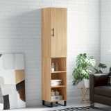 VidaXL Dulap &icirc;nalt, stejar sonoma, 34,5x34x180 cm, lemn prelucrat