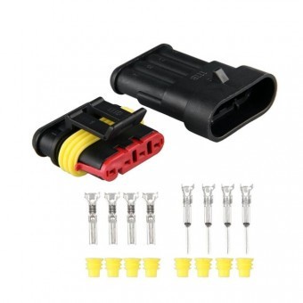 Set 2 Mufe conector cu 4 pini AMP superseal foto