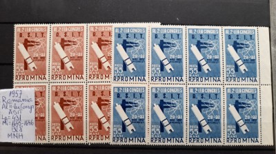 1957-Romania-Al II-lea congr.ASIT-Lp431-Bl 8-guma orig.-MNH-Perfect foto