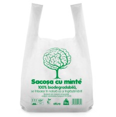 Pungi biodegradabile cf standard EN13432, Oti Green, 40x50cm, 5kg, 50 buc. set foto