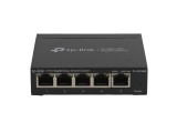 Switch TP-Link TL-SG105E V5.0, 5 porturi de 1 Gb, RJ45, gestionat, fără sursă de alimentare