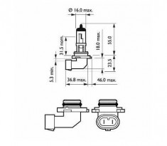 Bec Proiector Ceata Philips 9145C1 H10 foto