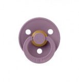 Suzeta din latex cu tetina anatomica 0 luni+ Colour Mauve, 1 bucata, Bibs