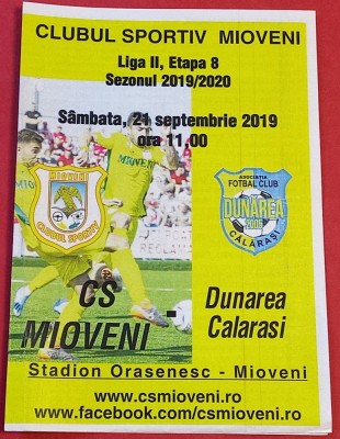Program meci fotbal CS MIOVENI - &amp;quot;DUNAREA&amp;quot; CALARASI (21.09.2019) foto