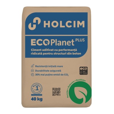 Ciment compozit pentru structuri din beton, Holcim Ecoplanet Plus 42.5 R, 40 kg foto
