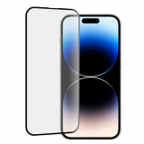 Folie Sticla Full Cover compatibila cu Apple iPhone 15 Pro Max, 6D Full Glue,