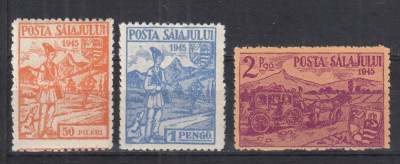 ROMANIA 1945 POSTA SALAJULUI EMISIUNEA a II-a SERIE MNH foto