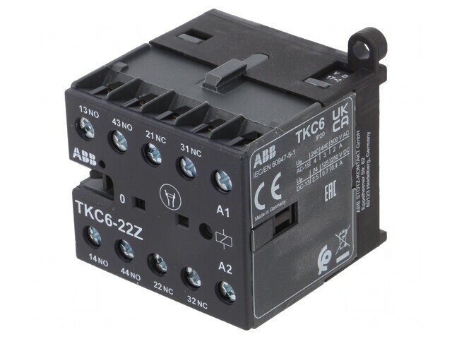 Contactor 4P NC/NO 17-32V DC 4A