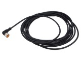 Cablu senzori automatizări LUTRONIC M12 4 pini unghi 5m IP67