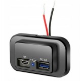 Incarcator auto 12/24V -PD3A + QC 3A &ndash; ODYS