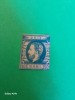 ROMANIA1871 LP 31 b REGELE CAROL I CU BARBA 10 BANI ALBASTRU NESTAMPILAT